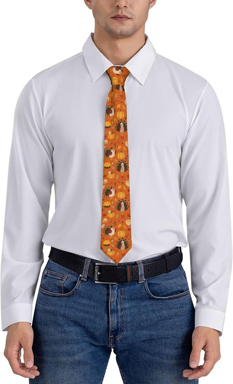 Yilad Tie for Men and Boy Novelty Fun Full Print Men's Necktie Skinny Fashion Narrow Wide - Image 5